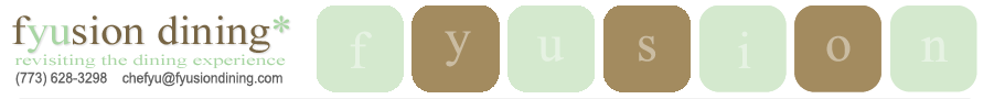 Chicago Personal Chef - In Home Dining - FyusionDining.com Meal Delivery